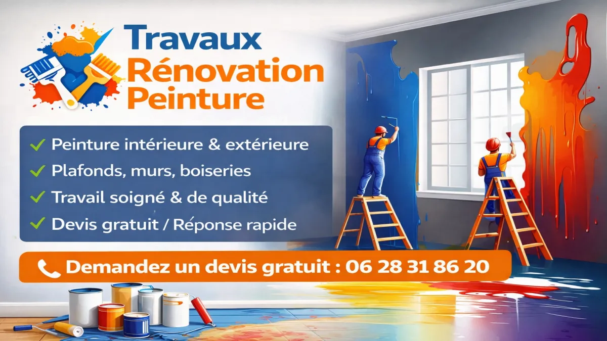 Travaux de peinture à Saint-rémy-de-provence pour rénovation intérieure et extérieure professionnelle